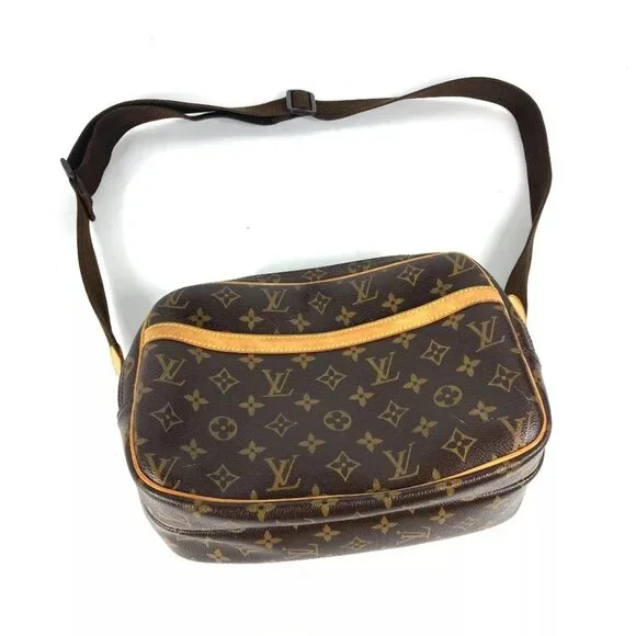 LOUIS VUITTON Monogram ReporterPM Double Zip Crossbody Bag Shoulder Bag